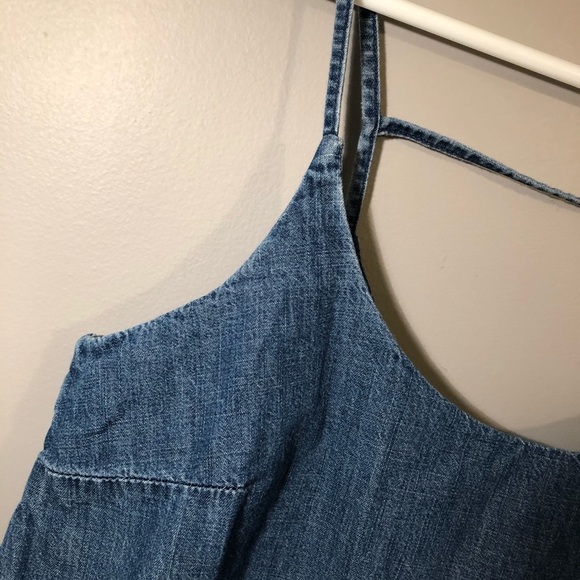 Hidden Jeans Sleeveless Blouse: Blue Tops - Size Small - Picture 9 of 9